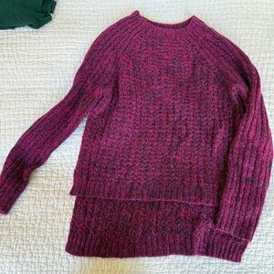 Tibi Marled Women's Pink-Purple Sweater